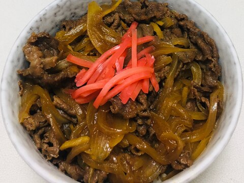 ご飯が進む牛丼